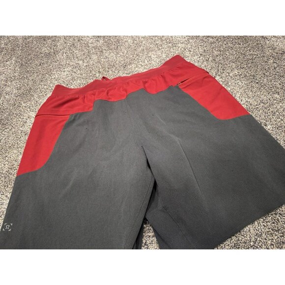Lululemon Men Namaste At The Beach Short 8” Large Red Grey - Picture 6 of 8